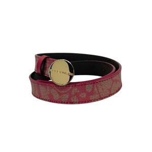 Borbonese Red Genuine Leather Women Women's Belt